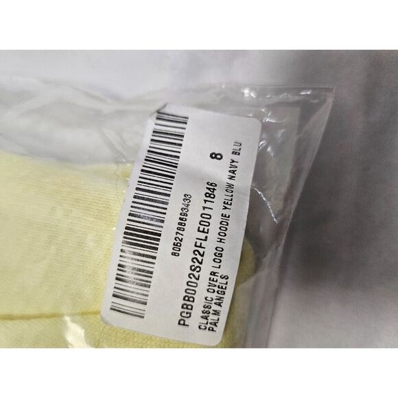 Palm Angels Unisex Hoodie Yellow Size S NWT - Picture 3 of 3